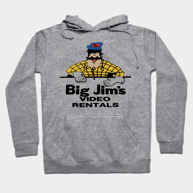 Big Jim's Video Rental - Limited Rental Store Collection T-Shirt Hoodie by Dueling Decades